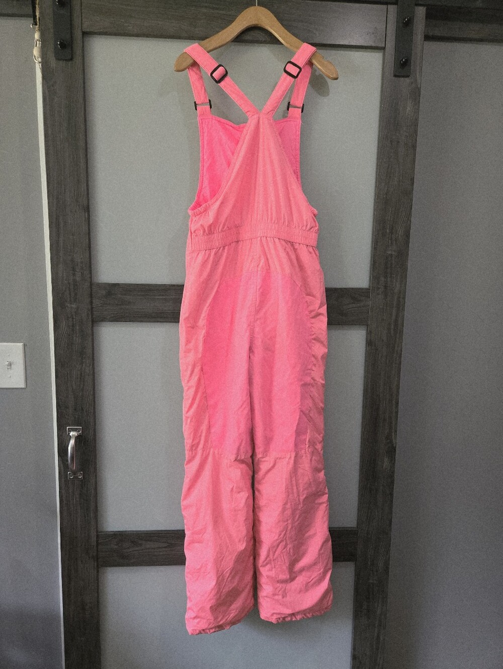 Lands' End Kids Pink Insulated Snow Bib Overalls snowsuit XL 14-16 - Picture 2 of 6